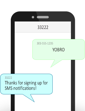 Sign-up For SMS Text Notifications